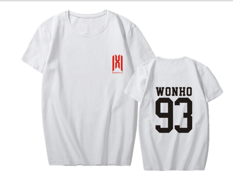 MONSTA X surrounding T-shirt WE ARE HERE World Tour concert with short-sleeved T-shirts to play songs for men and women summer