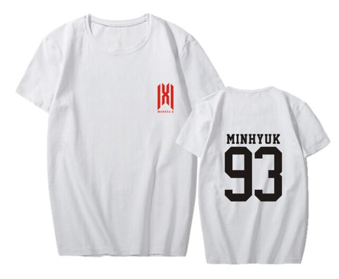 MONSTA X surrounding T-shirt WE ARE HERE World Tour concert with short-sleeved T-shirts to play songs for men and women summer