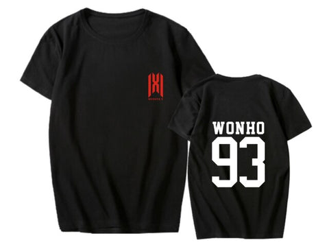 MONSTA X surrounding T-shirt WE ARE HERE World Tour concert with short-sleeved T-shirts to play songs for men and women summer