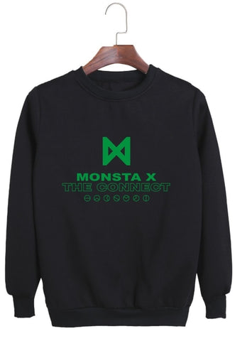 MONSTA X surrounding T-shirt WE ARE HERE World Tour concert with short-sleeved T-shirts to play songs for men and women summer