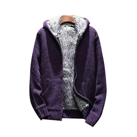 Men's Sweater Hooded Autumn And Winter Clothing Male Korean Sports Plus Velvet Thick Men's Jacket