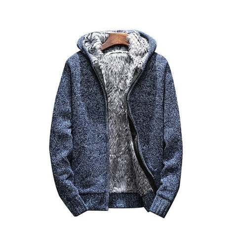 Men's Sweater Hooded Autumn And Winter Clothing Male Korean Sports Plus Velvet Thick Men's Jacket