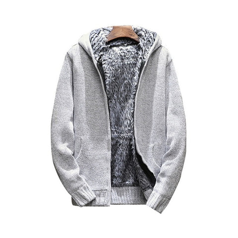 Men's Sweater Hooded Autumn And Winter Clothing Male Korean Sports Plus Velvet Thick Men's Jacket