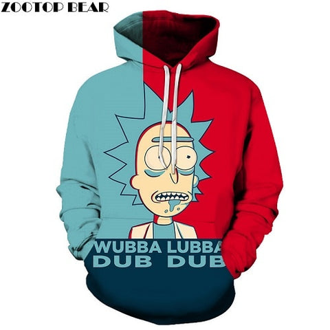 Rick and Morty Hoodies By jml2 Art 3D Unisex Sweatshirt Men Brand Hoodie Comic Casual Tracksuit Pullover DropShip Streetwear