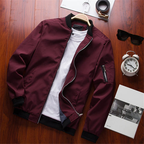 New 2019 Jacket Men Fashion Casual Slim Mens Jacket Sportswear Bomber Jacket Mens jackets men and Coats Plus Size S- 6XL  9900