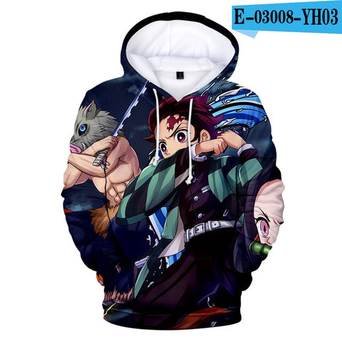 3D Cool New Arrival Demon Slayer Kimetsu no Yaiba hooded Sweatshirt Fashion Trend Style New 3D Cool Women/men Winter Hoodies