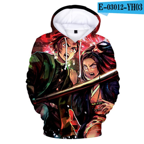 3D Cool New Arrival Demon Slayer Kimetsu no Yaiba hooded Sweatshirt Fashion Trend Style New 3D Cool Women/men Winter Hoodies