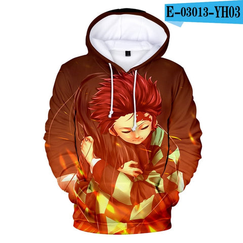 3D Cool New Arrival Demon Slayer Kimetsu no Yaiba hooded Sweatshirt Fashion Trend Style New 3D Cool Women/men Winter Hoodies