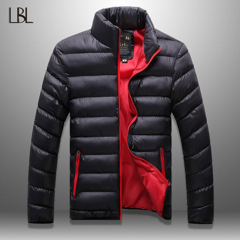 LBL Winter Autumn Jacket Men Windbreaker Solid Mens CoatStreetwear Windproof Zipper Overcoat Male Fashion Warm Parka Jackets Man