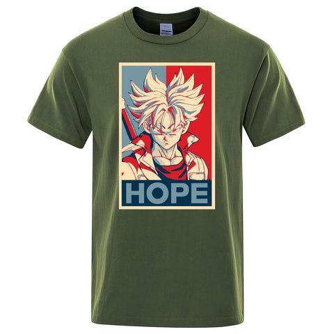 Dragon Ball Super Saiyan T-shirt Men 2019 Summer Cotton tshirt Japan Anime Trunks hope t shirt Hip Hop Tops Harajuku Streetwear