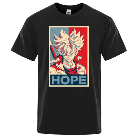 Dragon Ball Super Saiyan T-shirt Men 2019 Summer Cotton tshirt Japan Anime Trunks hope t shirt Hip Hop Tops Harajuku Streetwear