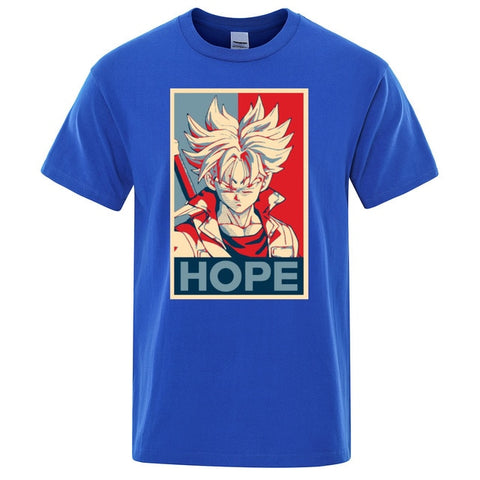 Dragon Ball Super Saiyan T-shirt Men 2019 Summer Cotton tshirt Japan Anime Trunks hope t shirt Hip Hop Tops Harajuku Streetwear