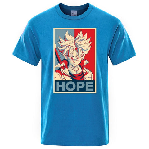 Dragon Ball Super Saiyan T-shirt Men 2019 Summer Cotton tshirt Japan Anime Trunks hope t shirt Hip Hop Tops Harajuku Streetwear