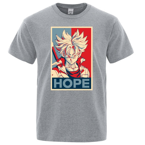 Dragon Ball Super Saiyan T-shirt Men 2019 Summer Cotton tshirt Japan Anime Trunks hope t shirt Hip Hop Tops Harajuku Streetwear