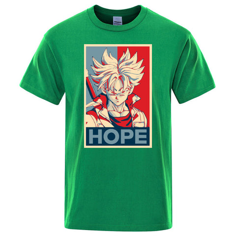 Dragon Ball Super Saiyan T-shirt Men 2019 Summer Cotton tshirt Japan Anime Trunks hope t shirt Hip Hop Tops Harajuku Streetwear