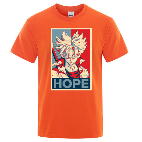 Dragon Ball Super Saiyan T-shirt Men 2019 Summer Cotton tshirt Japan Anime Trunks hope t shirt Hip Hop Tops Harajuku Streetwear