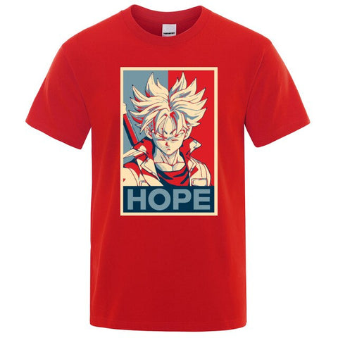 Dragon Ball Super Saiyan T-shirt Men 2019 Summer Cotton tshirt Japan Anime Trunks hope t shirt Hip Hop Tops Harajuku Streetwear