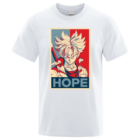 Dragon Ball Super Saiyan T-shirt Men 2019 Summer Cotton tshirt Japan Anime Trunks hope t shirt Hip Hop Tops Harajuku Streetwear