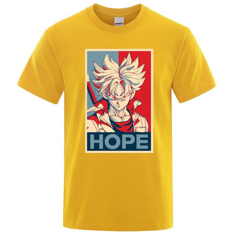 Dragon Ball Super Saiyan T-shirt Men 2019 Summer Cotton tshirt Japan Anime Trunks hope t shirt Hip Hop Tops Harajuku Streetwear