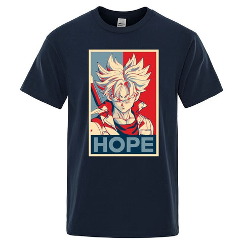 Dragon Ball Super Saiyan T-shirt Men 2019 Summer Cotton tshirt Japan Anime Trunks hope t shirt Hip Hop Tops Harajuku Streetwear