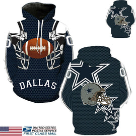 Dallas Cowboys Print Long Sleeve Sport Hoodie Sweatshirt 2019 Brand New Fashion  Jumper Hooded Coat Hot Sale Tops Hoodies