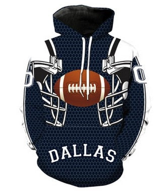 Dallas Cowboys Print Long Sleeve Sport Hoodie Sweatshirt 2019 Brand New Fashion  Jumper Hooded Coat Hot Sale Tops Hoodies