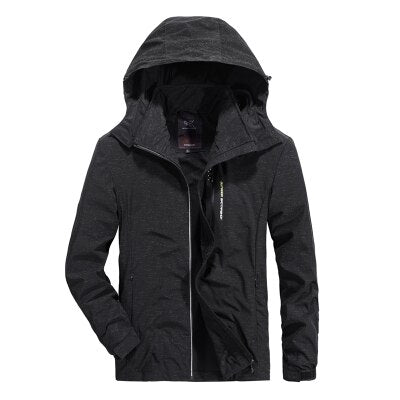 XIYOUNIAO Spring Autumn  Big Size L-7XL 8XL Mens Fashion Outerwear Windbreaker Men' S Thin Jackets Hooded Casual Sporting Coat