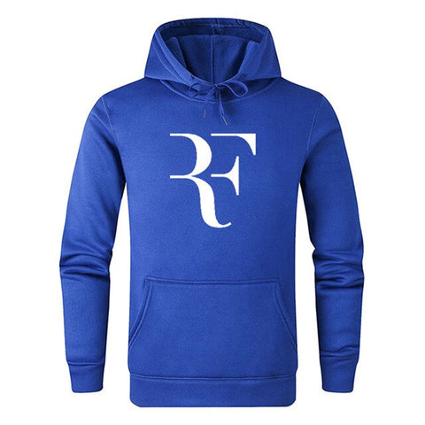 Classic Fashion Roger Federer RF Print Sweatshirt Men's Casual Hip Hop Long Sleeve Hoodie Sweatshirt 100% Cotton Brand Apparel