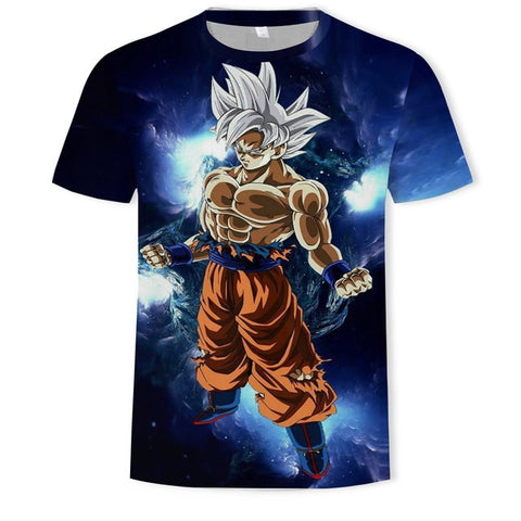 Anime T Shirt 3D Printing T-shirt Men Breathable Short-Sleeved Dragon Ball Cartoon T-Shirt Camisetas Hombre Tshirt Top Tees