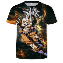 Anime T Shirt 3D Printing T-shirt Men Breathable Short-Sleeved Dragon Ball Cartoon T-Shirt Camisetas Hombre Tshirt Top Tees