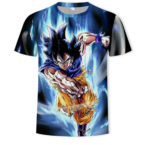 Anime T Shirt 3D Printing T-shirt Men Breathable Short-Sleeved Dragon Ball Cartoon T-Shirt Camisetas Hombre Tshirt Top Tees