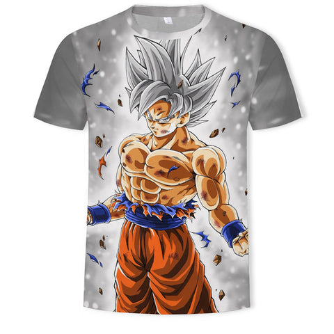 Anime T Shirt 3D Printing T-shirt Men Breathable Short-Sleeved Dragon Ball Cartoon T-Shirt Camisetas Hombre Tshirt Top Tees