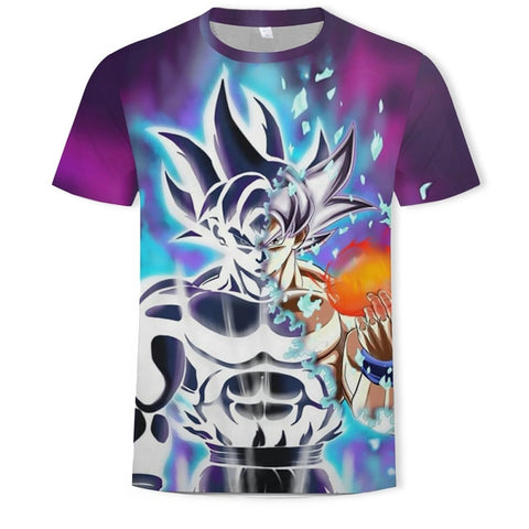 Anime T Shirt 3D Printing T-shirt Men Breathable Short-Sleeved Dragon Ball Cartoon T-Shirt Camisetas Hombre Tshirt Top Tees