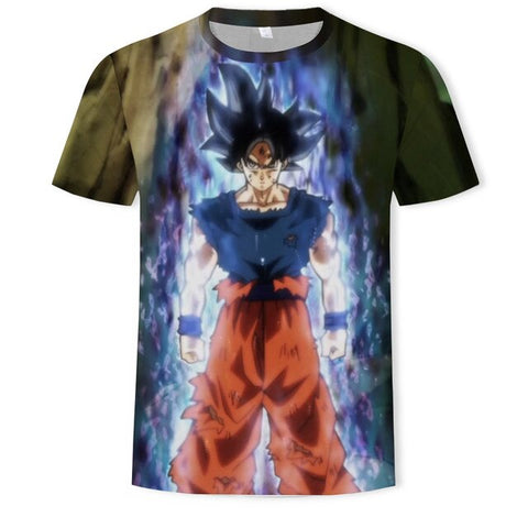 Anime T Shirt 3D Printing T-shirt Men Breathable Short-Sleeved Dragon Ball Cartoon T-Shirt Camisetas Hombre Tshirt Top Tees