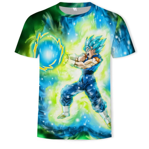 Anime T Shirt 3D Printing T-shirt Men Breathable Short-Sleeved Dragon Ball Cartoon T-Shirt Camisetas Hombre Tshirt Top Tees