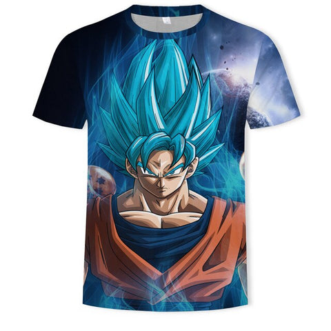 Anime T Shirt 3D Printing T-shirt Men Breathable Short-Sleeved Dragon Ball Cartoon T-Shirt Camisetas Hombre Tshirt Top Tees