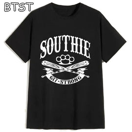 Hip Hop Southie 617 Vintage Distressed Design Streetwear Men Funny T-Shirt Cotton Fashion Harajuku Tshirt Short Sleeve Hipster