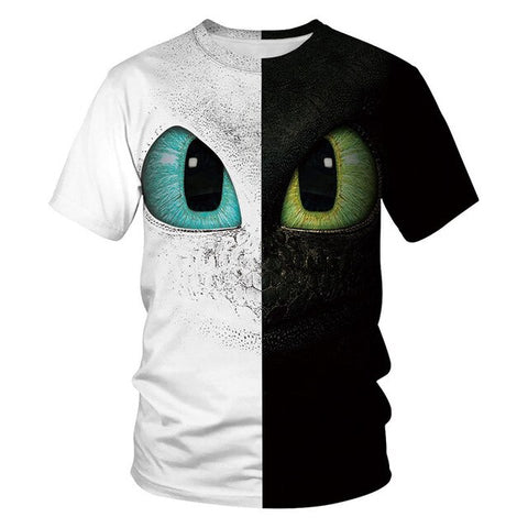 How To Train Your Dragon tshirt 3D print T Shirt Men funny t shirts Pocket Toothless Dragon streetwear Casual tee shirt homme