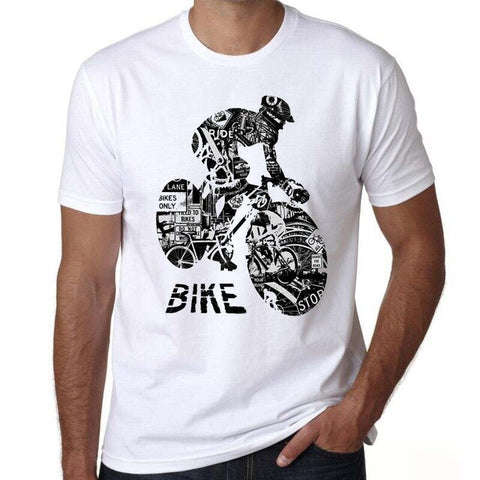 mens fashion trends Bikes T-shirts Men Funny bicycle Design Short Sleeve O-neck Tshirts Fashion Style Tops Tees