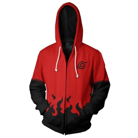 2019 Fashion Unsiex Sweatshirt Hoodies Men Women Printed Anime Naruto Akatsuki Hoodie Cosplay Streetwear Tracksuit Zipper Hoody